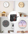 Multiple wall clocks showcasing Quartz Clock Movement Replacement Kit Battery Operated Mechanism With Short Shaft And 50mm Spade Hands.