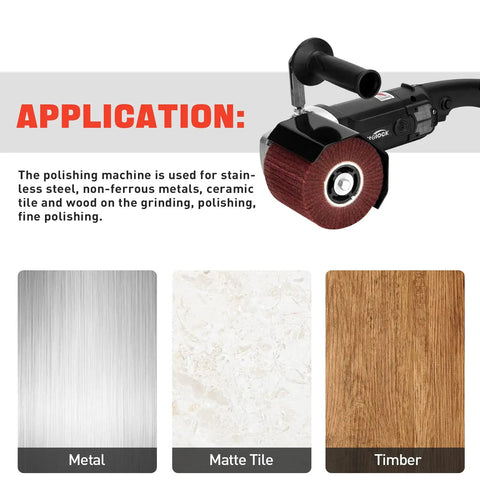 Beast Metal Burnishing And Polishing Machine With Four Burnishing Wheels Electric Sander for various surfaces with applications