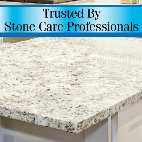 Trusted By Stone Care Professionals on quartz countertop clean and shine spray for sealed stone surfaces PH neutral gentle on quartz prevents fading from sunlight cleans shines and protects your kitchen counters looking fresh