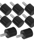 M6 Screw In Rubber Furniture Levelers With Anti Slip Grip Noise Reduction Heavy Duty Adjustable Feet For Sofas Tables Chairs Easy Install Floor Protection Ideal For Living Rooms And Bedrooms, 8 pieces