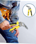 Heavy Duty Hand Seamer Tool For Metal Plate Folding And Seam Bending Ergonomic Over Molded Non Slip Handle Pro Grade All Steel Construction For Ductwork And Metal Fabrication
