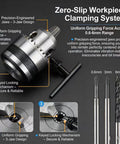 Mini Drill Chuck 0.6 To 6 Mm With M12 Thread, Carbon Steel Collet Chuck for Tiny Lathe, Milling and Drilling Machines