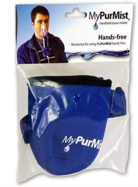 Hands-free holder for New Classic Handheld Personal Steam Inhaler Vaporizer And Humidifier With Bonus, packaged product.