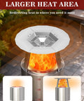 Beefy Heat Diffuser For 15 Inch Ranger Fire Pit And Portable Stove, 304 stainless steel, redirecting heat outward