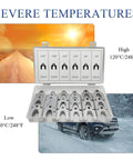 144 Piece Car Alignment Shim Kit for Body Panels and Camber Adjustment Zinc Plated Shims in 1/64, 1/32, 1/16, 1/8 Inch Sizes