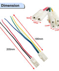 CDI Cable Wire Harness Plug Four Plus Two Pins For GY6 50cc 70cc 90cc 110cc 125cc 150cc Four Stroke Scooter Wiring Dimensions