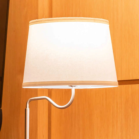 Space Saving Side Table With Built In Floor Lamp And USB Port, Nightstand And Desk Lamp Combo, Modern Black End Table With White Shade, Perfect For Small Bedrooms, Living Room Or Office