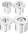 Pro Grade Stainless Steel Dowel Pin Set For Woodworking Alignment And Center Transfer Portable Doweling Locator shown in close-up view