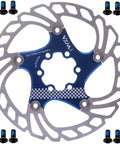 Floating Bike Disc Brake Rotor Beast With Elite Heat Dissipation 140 160 180 203 Millimeter Sizes, CNC Machined Stainless Steel Outer Ring And Aircraft Aluminum Inner Frame, MTB Road BMX Ready, Includes 12 Bolt Kit product image
