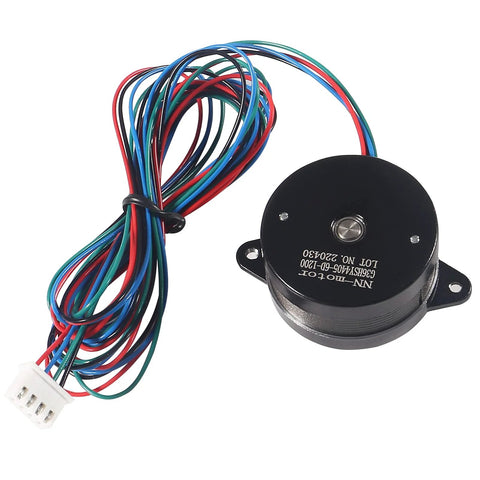 AITIAO 36mm round extruder stepper motor with 47.2in multi-wire cable and white 4-pin connector for 3D printers