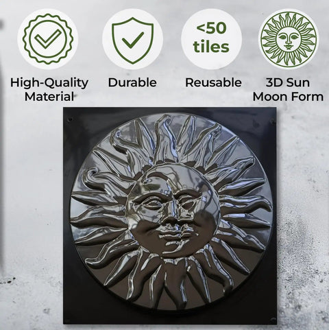 Sun Moon Garden Stone Stepping Mold For Concrete Diy Pathway Pavers Easy Cement Mold To Create Sun And Moon Stepping Stones