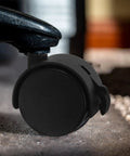 Rock Solid 2 Inch Universal Swivel Caster Wheel Set With M8 Threaded Stem Replacement For Office Chair rolls smooth as butter, dual locking caster