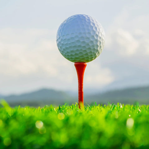 Two And Three Quarter Inch Red Wood Golf Tees Pack Of 100 Built For Real Players With Pro Grade Performance, USGA Regulation Tees