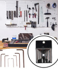 8pcs Mini Hex Key Wrench Set For Phone And Watch Repair 0.7 To 4mm High Hardness Alloy Steel L Shape Allen Keys In Brown Color Super Handy Kit close-up in case