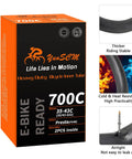 Beefy 700C Bicycle Inner Tubes With 48mm Presta Valve For 700x35c 38c 40c 42c 43c, Fits Mountain Gravel Hybrid Road Bikes, Durable Replacement Tubes, 2 Pack packaging