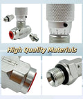 Hydraulic Flow Control Valve STB G3/8 Three Eighths Inch L08 For Mini Excavator One To Two Ton With Two Sided Connectors