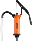Heavy Duty 55 Gallon Drum Pump For Def Fluid Transfers And Barrels With Grippy Handle Design built tough for easy fluid transfers.