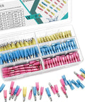 320 Piece Heat Shrink Bullet Connectors Kit With Female And Male Terminals Insulated Waterproof Electrical Marine Crimp Automotive Connectors Durable Marine Grade Weatherproof Splice Protectors