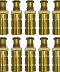 Brass Pool Safety Cover Anchors For Concrete And Pavers Three Quarters Inch Hole Universal Fit 10 Pack Durable Hardware