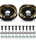 Heavy Duty Trailer Electric Brakes 12 By 2 Inch Brake Assembly Set For 5200 To 7000 Lb Axles with hardware included.