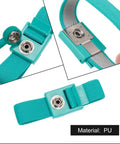 ESD Anti Static Wrist Strap 5ft PU Adjustable Antistatic Bracelet Set Wired Grounding Band For Computer Electronics Repair Green