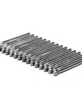 30 Piece Ball Shape Diamond Burr Set for Rotary Tools, Pro Grade Diamond Grinding Burs arranged in a row
