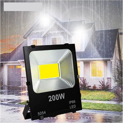 JUDYSSY Security Lights Outdoor Flood Light Led Wall Lamp Floodlight Exterior, 200W bright LED, IP66 waterproof design