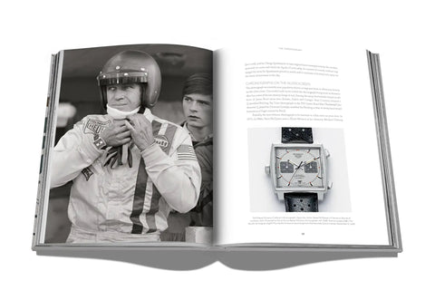 Watch Nerds Guide A Rich Coffee Table Book On Timepieces with a famous racer and chronograph watch illustration