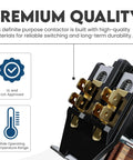 2 Pole Definite Purpose Contactor With 120V Coil 30 Amp UL Recognized A2L Refrigerants Rated, premium quality design