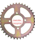 Metal chain sprocket for Beefy 44 Inch Rear Axle Shaft Kit With Chain Sprocket And Brake Disc Pillow Block Wheel Hub For ATV Quad Go Kart