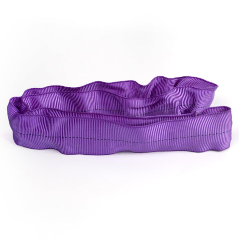 Purple polyester sling from Aerial Lyra Hoop Rigging Set Gig Ready With Polyester Round Slings, Heavy-Duty Lifting Strap