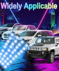 Car Interior LED Strip Lights With USB Power 5V Ambient Mood Lighting And App Control Remote Music Sync Color Changing Beads