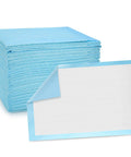 Legit Super Absorbent 23 X 36 Inch Disposable Underpads For Adults Incontinence And Seniors Straight Up Leak Proof Overnight Bed Pads Heavy Duty Pee Pads For Multi Purpose Mattress Protection 40 Count stacked blue underpads with one pad partially unfolded