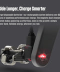 Assioma Pro MX1 Upgraded Single Sided Power Meter Pedals Bundle with charging system, showing LED and connector cable