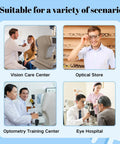 Optical Digital Pupilometer With Memory Function LCD Display IPD Meter For Eyeglasses Fitting Pro Grade Precision Diopter Compensation Pupil Distance Measurement Device Dope Refraction Tool in vision care center, optical store, training center, and eye hospital