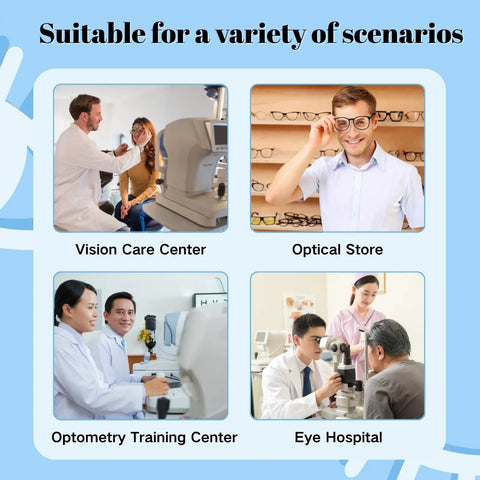 Optical Digital Pupilometer With Memory Function LCD Display IPD Meter For Eyeglasses Fitting Pro Grade Precision Diopter Compensation Pupil Distance Measurement Device Dope Refraction Tool in vision care center, optical store, training center, and eye hospital