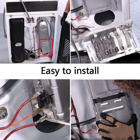 Dryer Heating Element Assembly Replacement Part 279838 W10724237 3403585 for installation in dryers