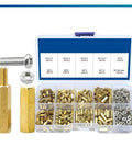 All In One Hex Standoff Hardware Kit With Bolts Screws And Nuts M3 300 Pieces Assorted Sizes for DIY projects in a clear box