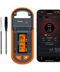 600Ft Wireless Meat Thermometer With Two Color Coded Probes Bluetooth Thermometer For Grilling And Smoking LCD Display Booster For Clear Readouts Ideal For Backyard BBQs And Kitchen Cooking with smartphone app