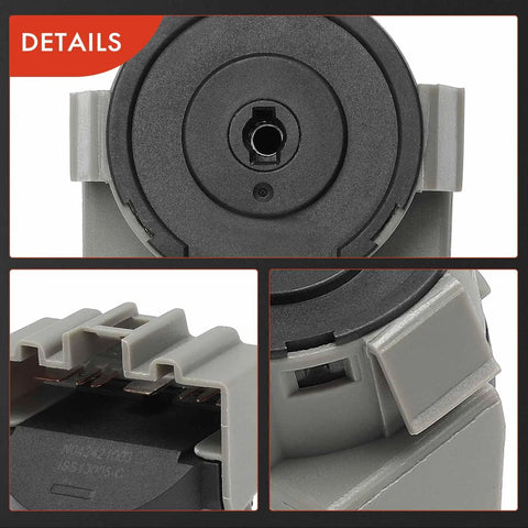 7 Blade Ignition Starter Switch For Ford Fiesta 2011 2019 Manual Transmission Direct Mount 7 Terminal Replacement US1289 1S13005 SW7035 AA6Z11572B Direct Plug And Play Fit For Ford Fiesta Manual Transmission Models close-up of 7-terminal connector and housing