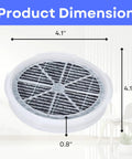 Activated Carbon HEPA Filter Replacement For Air Purifiers FridaBaby Meleden RIGOGLIOSO GL2103 Jinpus LTLKY 900S 4.1 x 0.8 inches