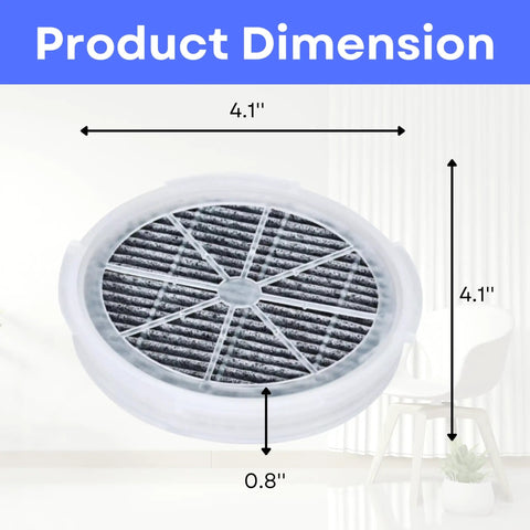 Activated Carbon HEPA Filter Replacement For Air Purifiers FridaBaby Meleden RIGOGLIOSO GL2103 Jinpus LTLKY 900S 4.1 x 0.8 inches