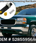 Beefed Up Durable Transmission Shifter Linkage Cable Bushing Repair Kit For GMC Chevy Silverado shown with parts detail
