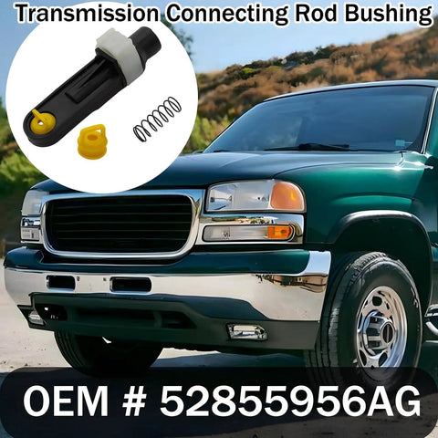 Beefed Up Durable Transmission Shifter Linkage Cable Bushing Repair Kit For GMC Chevy Silverado shown with parts detail