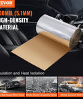 200 Mil Thick Soundproofing Mat Roll for Cars Trucks and Vans 36 Square Foot heavy-duty insulation roll in car interior.