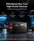 Hella Reliable 2000W Power Inverter With Built In Automatic Transfer Switch and Utility Bypass providing efficient power for devices.
