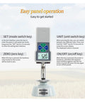 Digital Grain Hardness Tester Sclerometer Durometer Machine Hella Precise Handheld gauge display with operational keys for grains.
