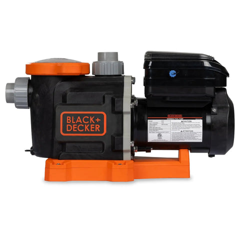 Side view of 2.2 HP Variable Speed In Ground Pool Pump With WiFi Enabled Energy Star Certified Quiet Self Priming Motor