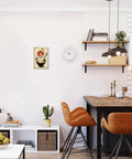 Funny Vintage Ramen Bowl Metal Sign Wall Art 8x12 Inches Tin Sign With Pre Drilled Holes displayed in modern kitchen decor