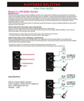 Buffered Splitter Guitar Effect Pedal With Dual Clean Buffer Outputs Keeps Your Tone Rock Solid On Long Cables product diagram